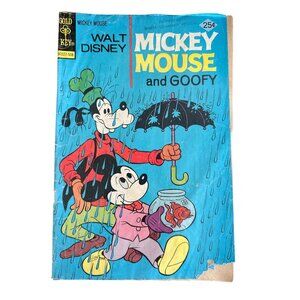 Vintage Gold Key Walt Disney Mickey Mouse And Goofy Comic No. 157 August 1975